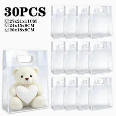 Saco de presente de plástico PP multiespecificação Pacote de 10/20/30 peças