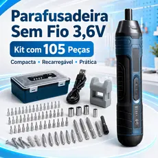 Chave de Fenda Elétrica de Ajuste de Torque 3.6V Multi-funções para Desmontagem e Parafuso Elétrico