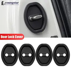 YOUNGSTAR 4 Pçs Universal Fechadura Da Porta Do Carro Fivela Capa Protetora Silicone Amortecedor Almofada Engrossado Ant