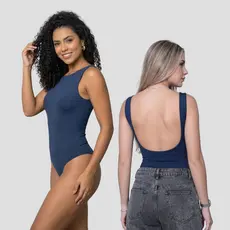 Body Costa Nua Feminino Suplex Premium Alça Larga Forrado Modelagem Perfeita Bori Bory Bodie