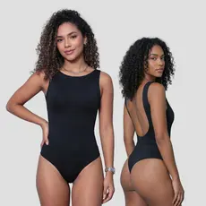 Body Feminino Costa Nua Suplex Premium Alça Grossa Forrado Caimento Perfeito Moda Atual Elegante