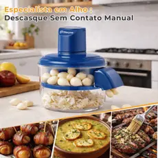 Descascador Elétrico Automático Portátil Para Alho Frutas Uva Tomate E Legumes De Cozinha