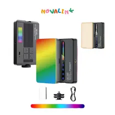 Mini Luz de Preenchimento Portátil – RGB ou Branca para Celular, Câmera, Selfie e Vlog