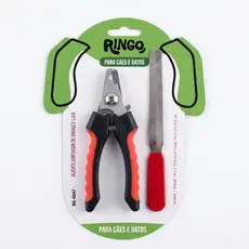 Kit Cortador de Unha Pet Profissional com Lixa | Alicate Seguro para Cães e Gatos (ENVIO IMEDIATO)