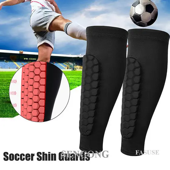SENGONG 1 PC Caneleiras De Futebol Esportivo Profissional Mangas De Proteção
