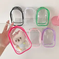 Bolsa de cintura simples em PVC, acessório essencial para viagens, bolsa de armazenamento suspensa para bonecas de algod