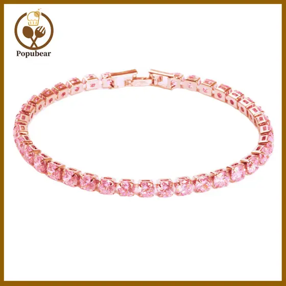 Pulseira Elegante com Strass Exquisitos, Bonita e Colorida, Decoração Brilhante e Charmosa, Acessório de Pulso para Têni