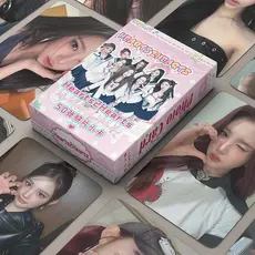 50 Pçs/Caixa Hearts2Hearts H2H Cartão Laser Photocard Holograma LOMO Álbum KPOP