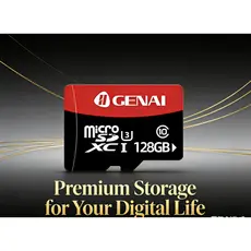 Novo Cartão De Memória Genai Micro SD 64GB/128GB/256GB/512GB Original Pronto Entrega