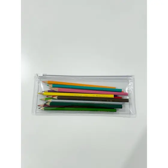 Kits Estojo Zip Zap 22x8 Transparente Cristal