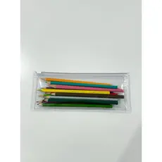 Kits Estojo Zip Zap 22x8 Transparente Cristal