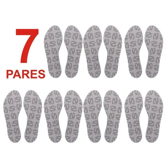 Palmilha Antimicrobiana Tam.: 33 Ao 45 = Kit 7 Pares
