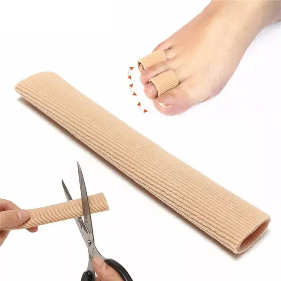 Tubo Protetor para Dedos Com Calos ( Revestido Com Malha ) 1 Unidade 15cm