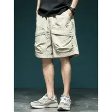 Americano Casual grande bolso Shorts de secagem rápida masculino solto tamanho grande ao ar livre série montanha estilo 