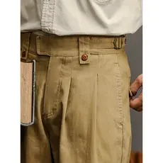 American Retro Ami Khaji Macacão Masculino Britânico Gurgle Solto Calças Casuais Retas Nápoles