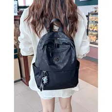 2026 novo estilo impresso Oxford pano Outing mochila feminina Commuter leve saco de computador grande mochila à prova dw