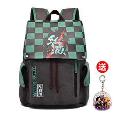 Demon Slayer mochila masculina feminina júnior escola secundária estudantes da escola primária tendência da moda Casual