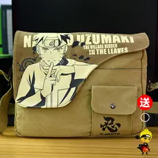 Naruto Messenger Bag Masculino Estudante Junior High School Trendy Canvas Bidimensional Anime Classe Remedial Bolsa de O