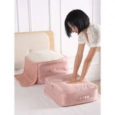 Saco de armazenamento de jaqueta para baixo saco de compressão doméstico viagem portátil roupas arrumado saco especial d