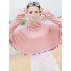 Protetor solar roupas femininas 2026 novo estilo de seda gelo protetor solar roupas de manga comprida à prova de ultravi