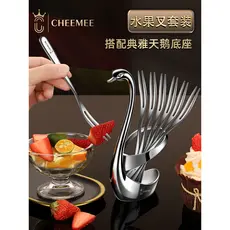 Luz de luxo 316 aço inoxidável garfo frutas doméstico high-end criativo high-end garfo sobremesa garfo frutas picareta s