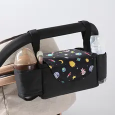 Bolsa para garrafa de carrinho de bebê, bolsa de armazenamento portátil de grande capacidade, bolsa de armazenamento de
