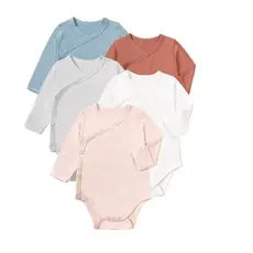 Mão roupas de bebê verão estilo fino roupas do bebê fibra bambu bambu roupas recém-nascidos manga longa bebê triângulo m