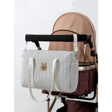 Bolsa multifuncional para carrinho de bebê, grande capacidade, bolsa para mãe e bebê, leve, Waffle, bolsa para mamãe
