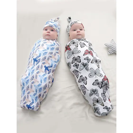 Recém-nascido com capuz Swaddling terno Multi-Purpose algodão puro bebê envoltório quente Anti-surpresa swadddlingclothe