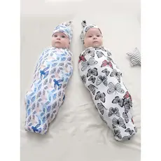Recém-nascido com capuz Swaddling terno Multi-Purpose algodão puro bebê envoltório quente Anti-surpresa swadddlingclothe