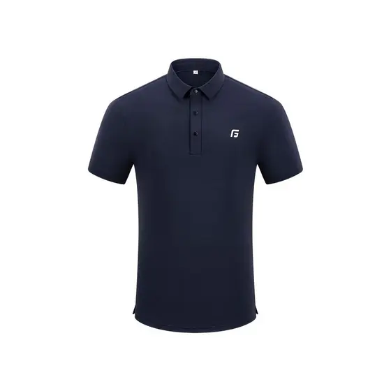 Camisa Polo esportiva masculina de manga curta, verão, respirável, secagem rápida, Stretch, roupas de golfe masculinas