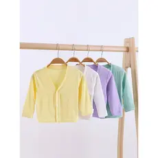 Roupas de bebê roupas de bebê verão topos Modal estilo fino protetor solar roupas Cardigan ar condicionado roupas um ano