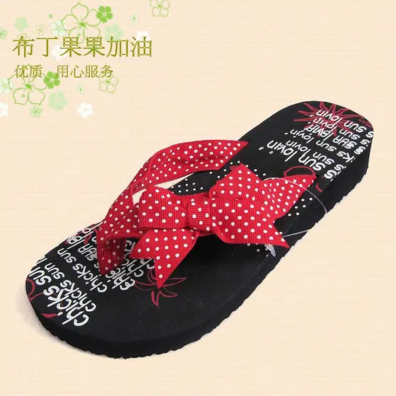 Vietnam Ping Fairy Flip-Flops Bow 2026 Preto Vermelho Jardim Ponto Sandálias Femininas Flip-F
