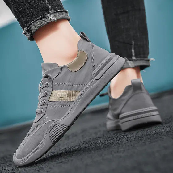 2026 novo estilo verão deslizamento-em sapatos masculinos lona All-Match Casual preguiçoso velho pequim sapatos de pano