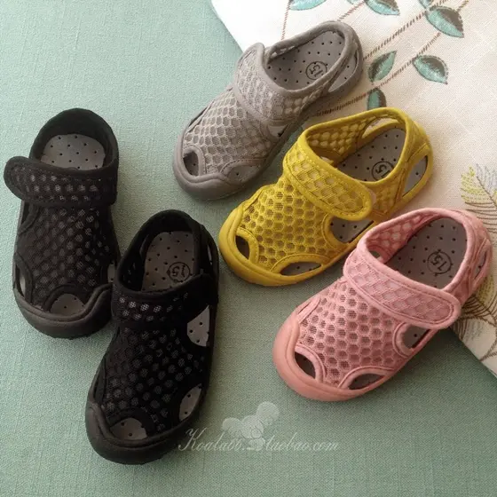 2024 verão crianças sapatos de malha meninos meninas sandálias de malha respirável bebê sola macia antiderrapante sapato