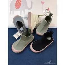 Outono inverno crianças botas curtas de malha bebê jardim de infância sola macia sapatos de pano de alta qualidade menin