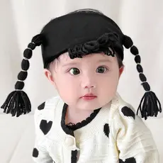 Bebê bebê chapéu primavera outono peruca do bandana Super bonito engraçado bebê recém-nascido pouco idade mensal po