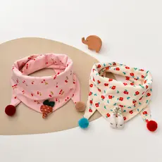 Estilo coreano novo estilo bebê triângulo cachecol primavera outono à prova de vento pequeno cachecol outono inverno men