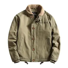 Jaqueta de lã de cordeiro masculina outono inverno espessada jaqueta acolchoada de algodão jaqueta americana retrô da se