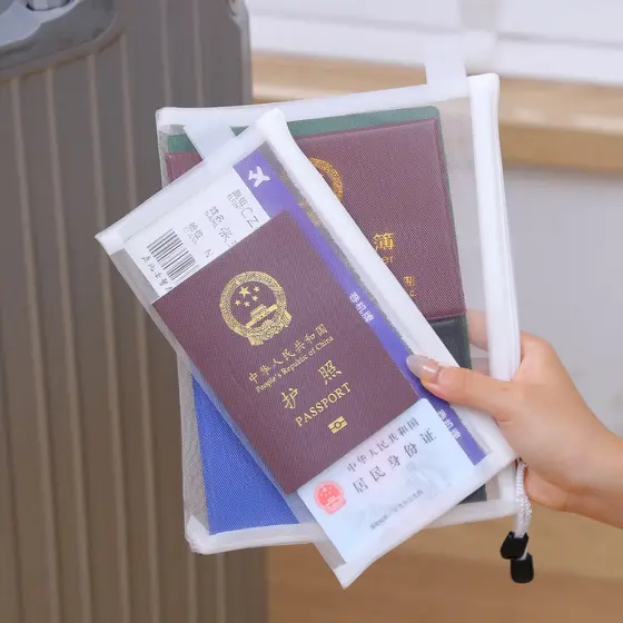 Japão japão Seiko saco de armazenamento de passaporte viagem no exterior transparente portátil titular do cartão de iden