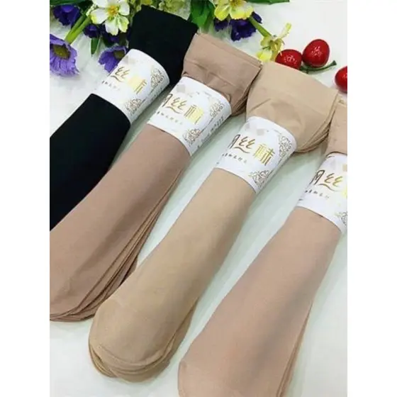 [Unissex] Meias de fio de aço confortáveis e respiráveis primavera verão novo estilo alongado criptografado tubo médio E