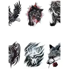 Social masculino feminino colorido tatuagem adesivos à prova dwaterproof água duradoura estudante adesivos simulação lob