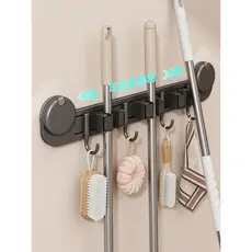 Ventosa mop clipe de parede vassoura mop doméstico banheiro poderoso fixação gancho perfuração-livre mop Rack