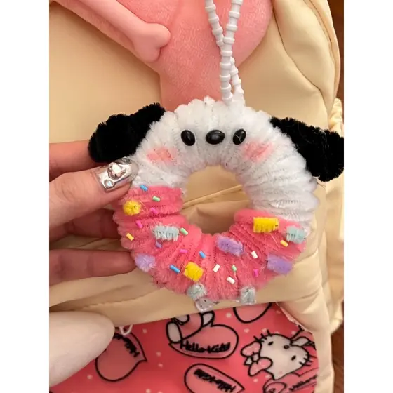 Círculo de espuma anel de isopor bola de espuma torção barra Donut chave pingente DIY Material artesanal presente