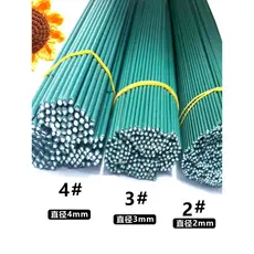 NÃO. 2 Não. 3 Não. 4 negrito Extra duro emborrachado flor pólo artesanal diy Thai rosa girassol flor pólo folha fio de f