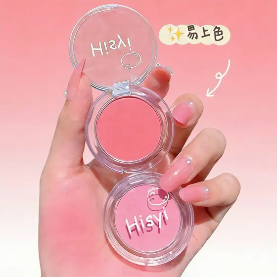 Torção vara coloração em pó boneca Blush monocromático figura cerâmica macia boneca maquiagem cor pó paleta argila rosa