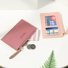 2020 novo estilo carteira titular do cartão senhoras carteira simples moda clássica cor zíper moeda bolsa feminina ins
