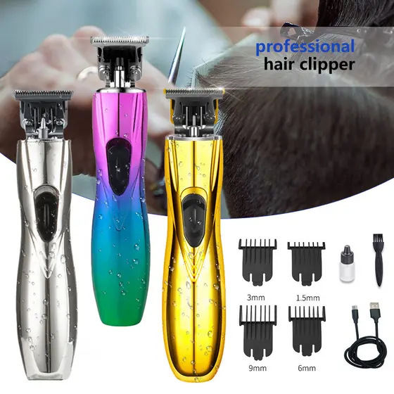 Cabeça de óleo máquina de cortar cabelo elétrica D8 máquina de cortar cabelo elétrica salão de beleza gravura máquina de