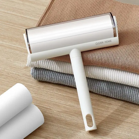 Rolo de cabelo pegajoso rasgável, poeira pegajosa, rolo de papel, escova de absorção de cabelo, remoção de pelos, roupas