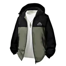 Primavera outono jaqueta masculina na moda All-Match jaqueta masculina Casual moda com capuz jaqueta fina solta jaqueta